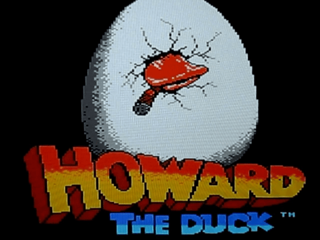 Howard the Duck title screen for ZX Spectrum